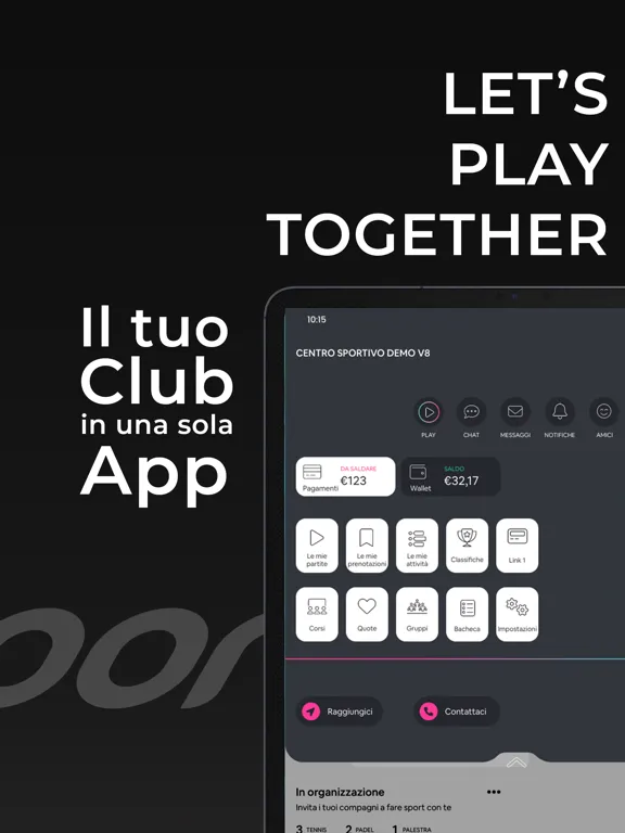 Circolo Tennis Belluno iPad 應用截圖
