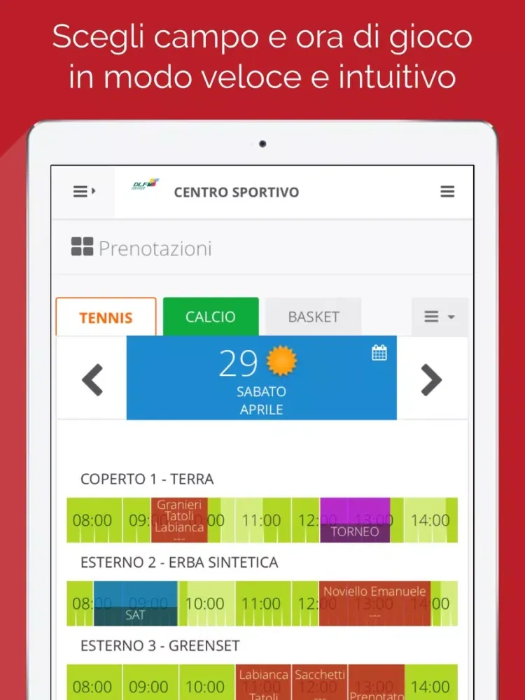 Capturas de pantalla de Sport DLF Ancona iPad 