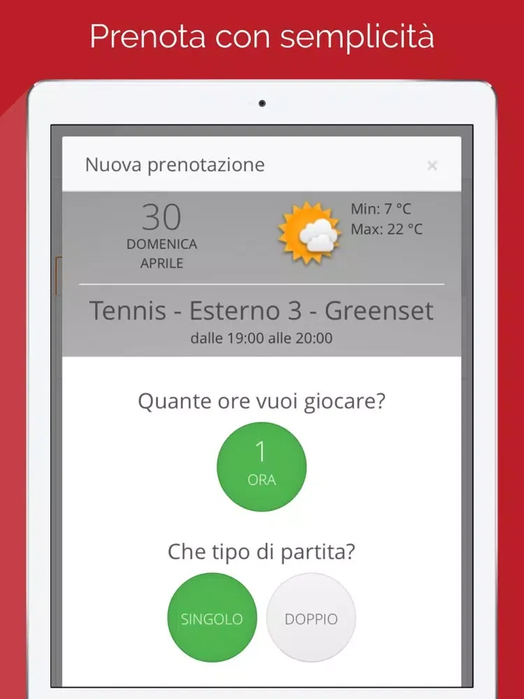 Capturas de tela do Tennis Club BV iPad 