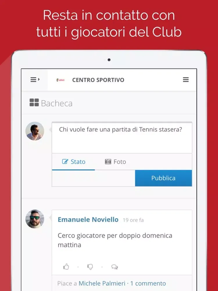 Tennis Club Barberino iPad Screenshots