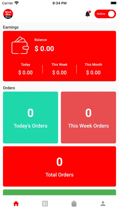 Ảnh chụp màn hình của Want Dine Driver