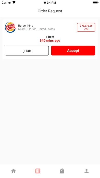 Ảnh chụp màn hình của Want Dine Driver