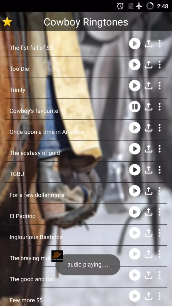 CowBoy Ringtones স্ক্রিনশট