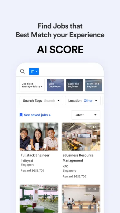 Tangkapan skrin Wanted: Jobs & Career