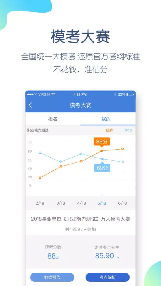 Ảnh chụp màn hình của 事业单位万题库-事业单位招聘考试通关大杀器！