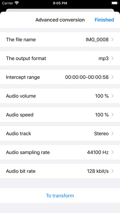 Zrzuty ekranu Grace Audio