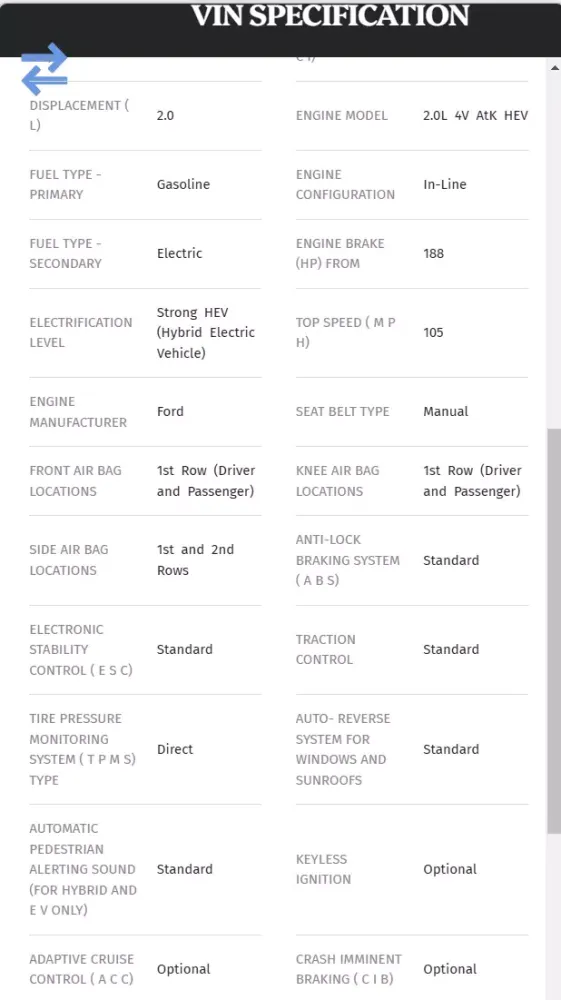 VIN Car Decoder Screenshots