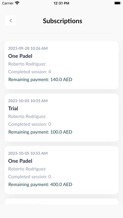 Capturas de tela do One Padel Method