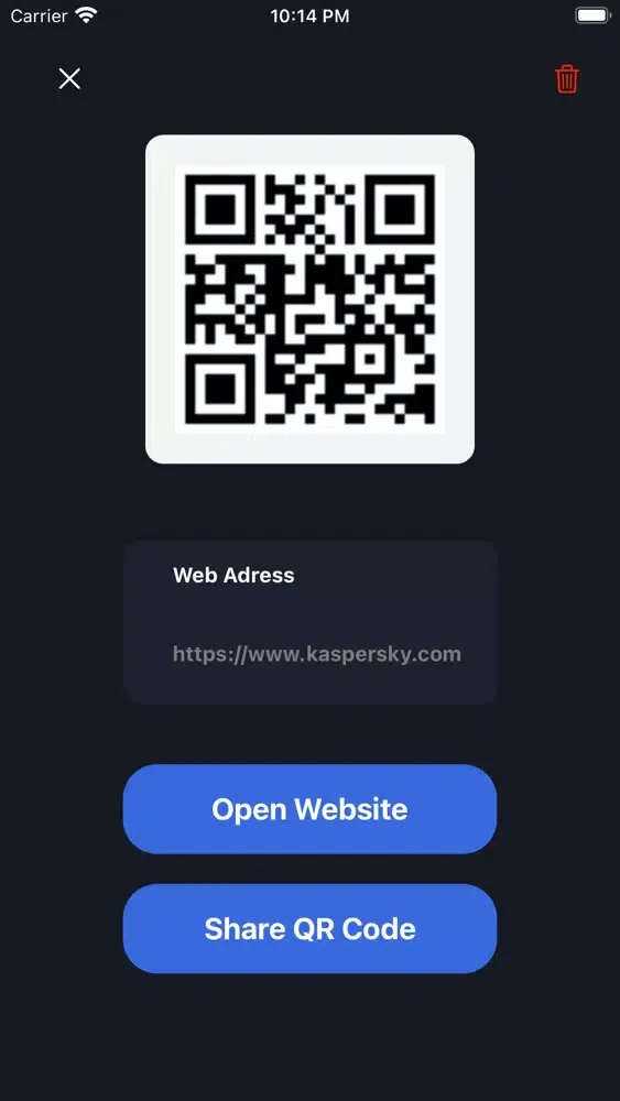 Tangkapan skrin qrCoder Plus