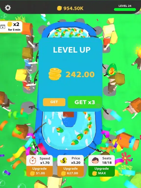 Tangkapan layar Duck Pond Idle iPad 