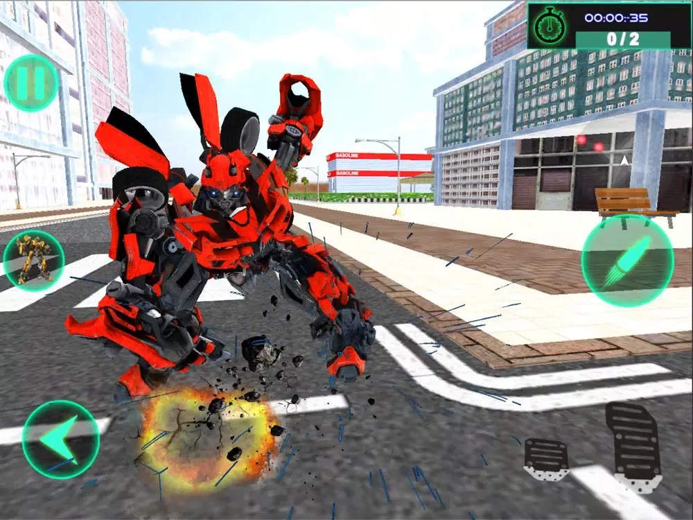 War of Car Robots Transform 3D iPad  Screenshots