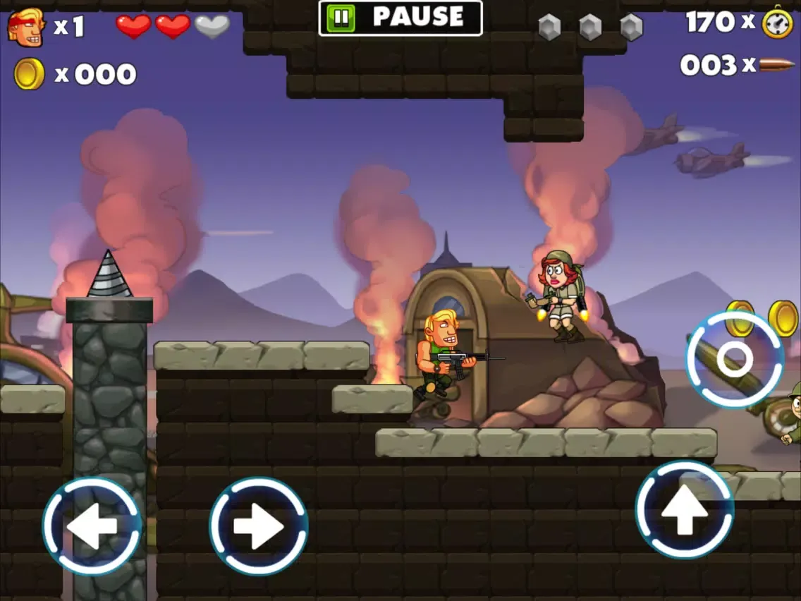 War Tiger Army - Gun Games Just Run & Fight iPad  Screenshots