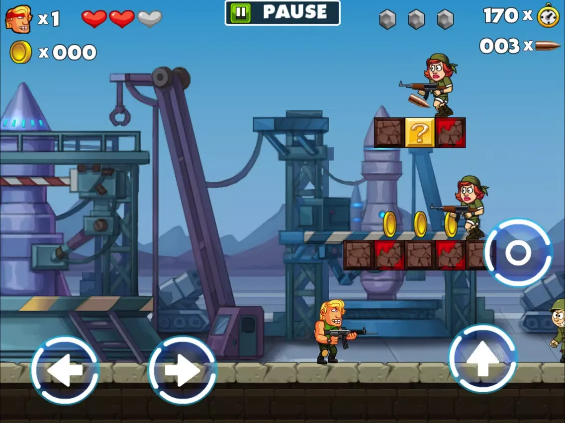 War Tiger Army - Gun Games Just Run & Fight iPad  Screenshots