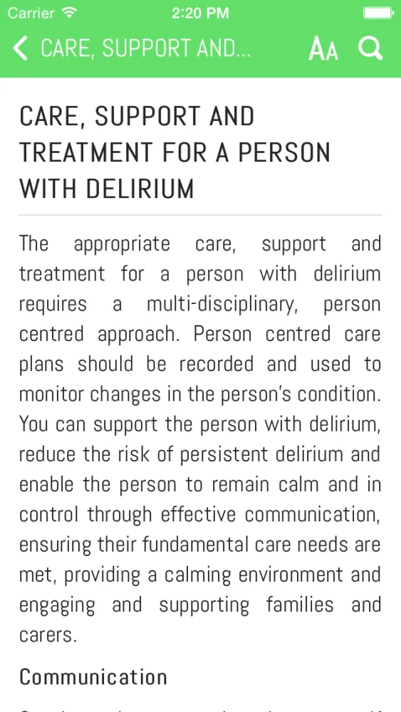 Capturas de pantalla de Delirium Learning Application