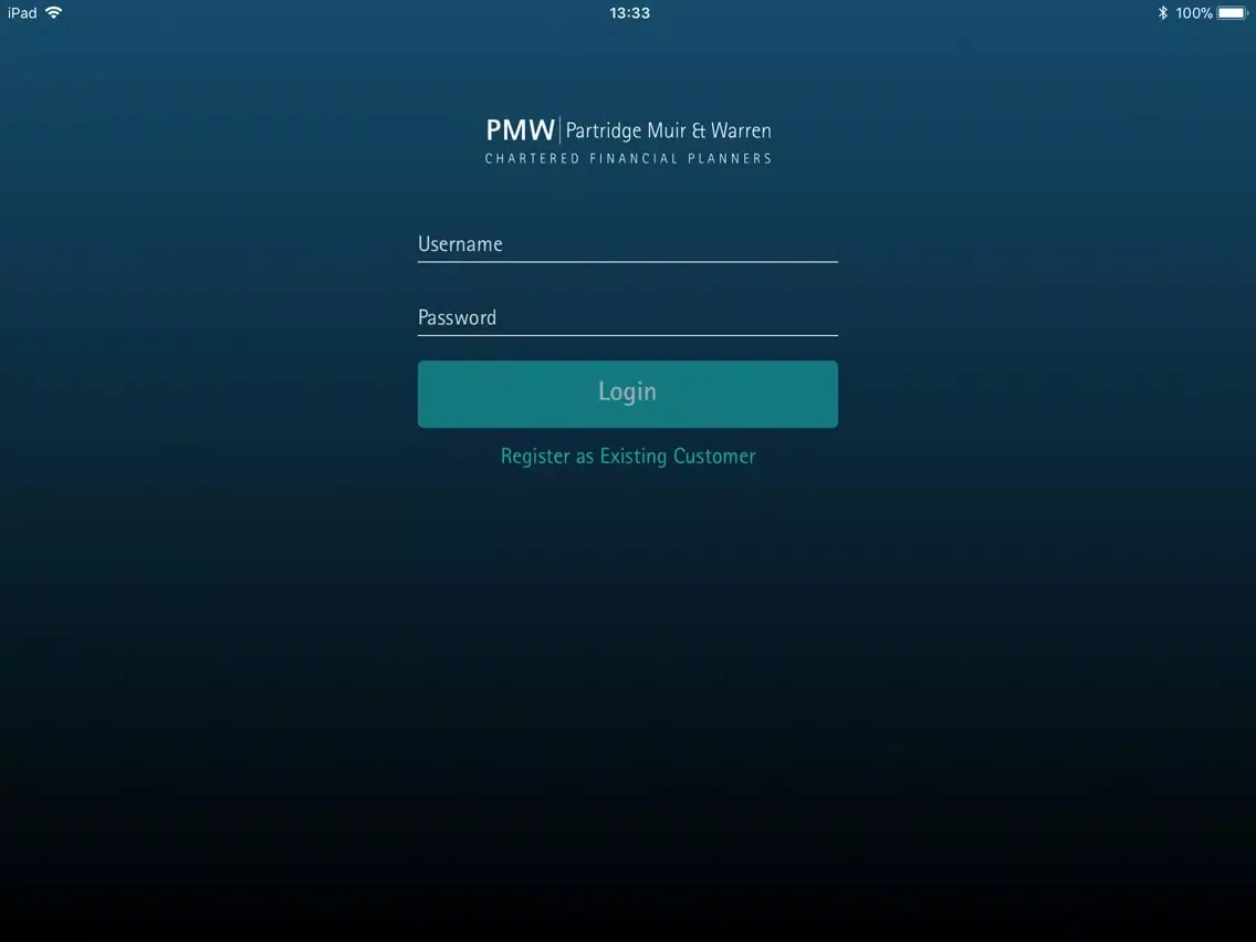 PMW Portal iPad  スクリーンショット