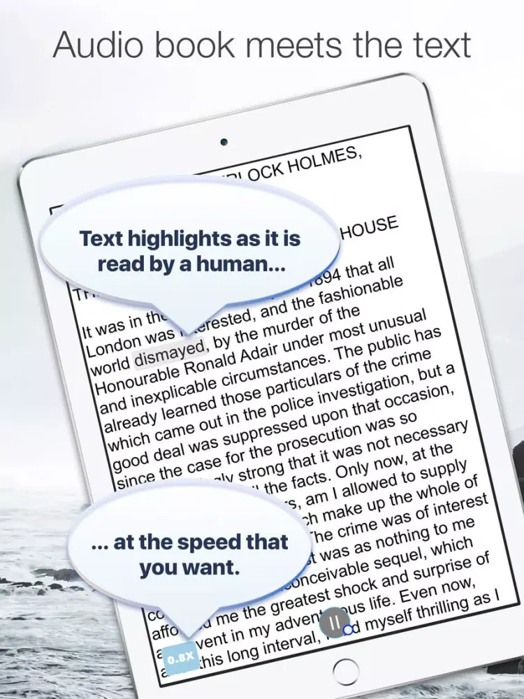 AudioBookPlus: The Return of Sherlock Holmes iPad  스크린샷
