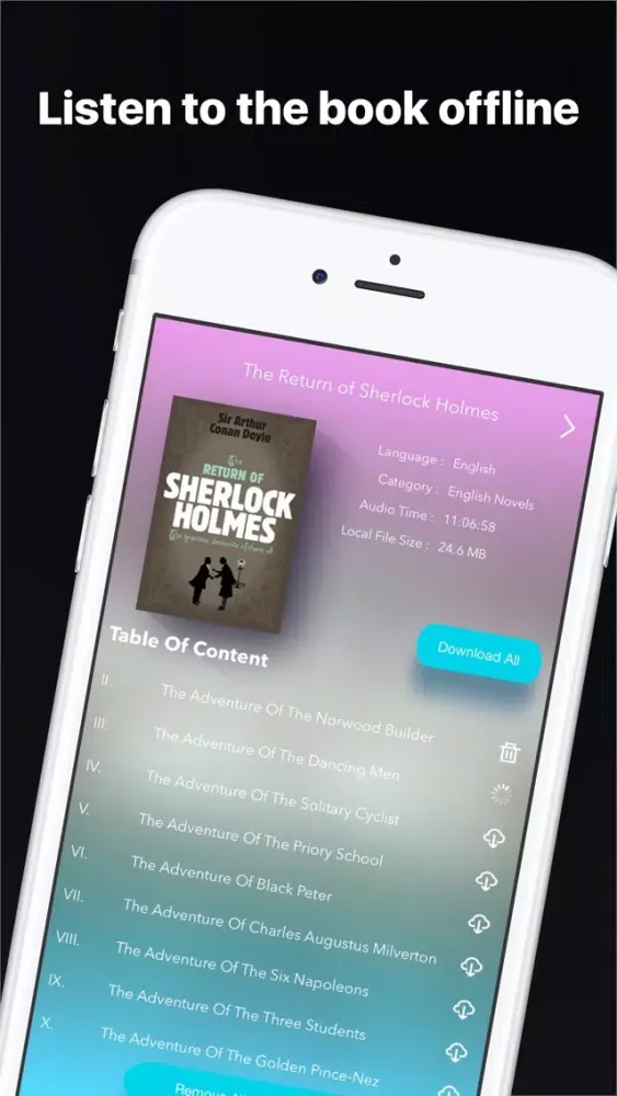 AudioBookPlus: The Return of Sherlock Holmes 스크린샷
