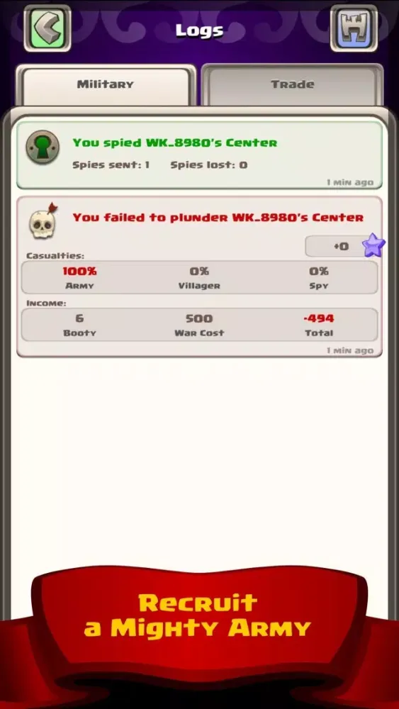 War Kingdoms Strategy Game سکرین شاٹس