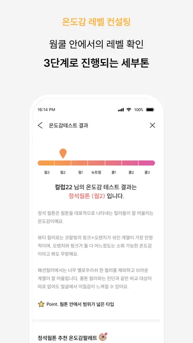 Ảnh chụp màn hình của ColorLover-Personal Color Test