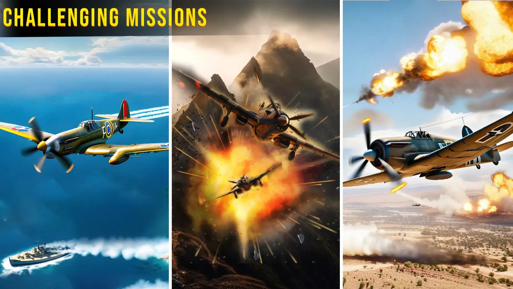 Warplanes Dogfight・WW2 Battle Screenshots