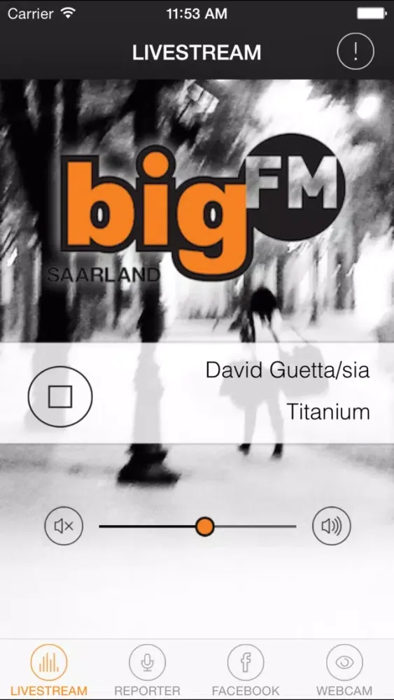 Capturas de tela do bigFM Saarland