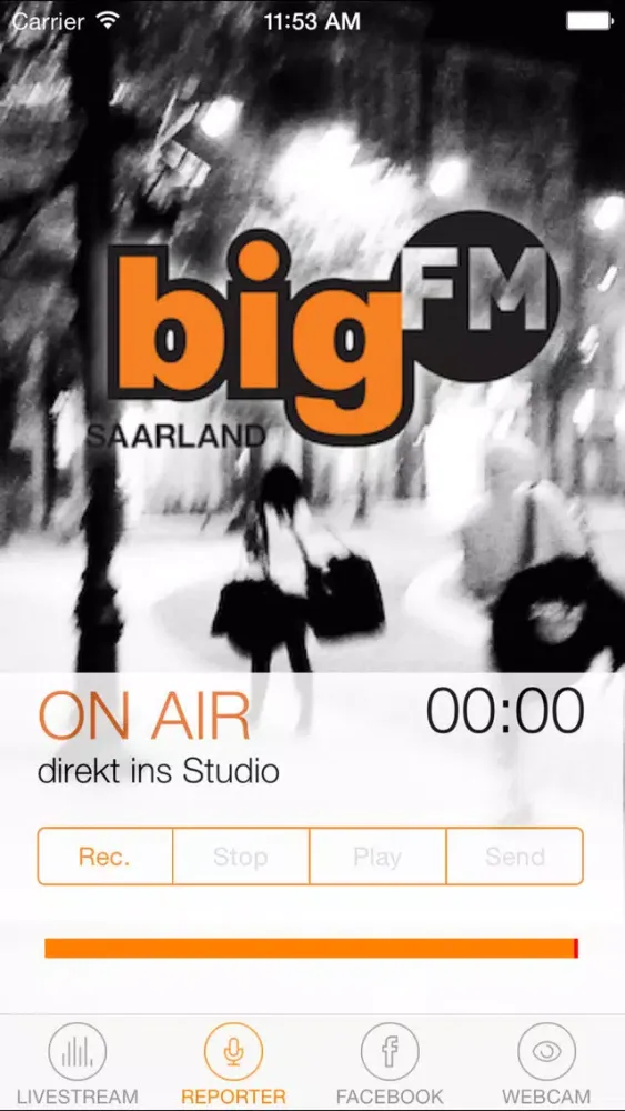 Capturas de tela do bigFM Saarland