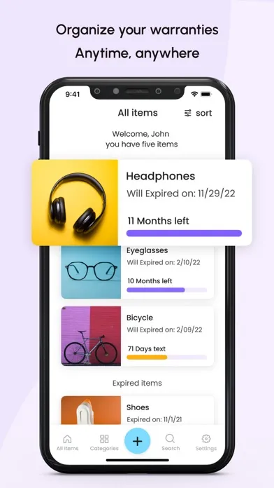 تصاویر Warranty Keeper App