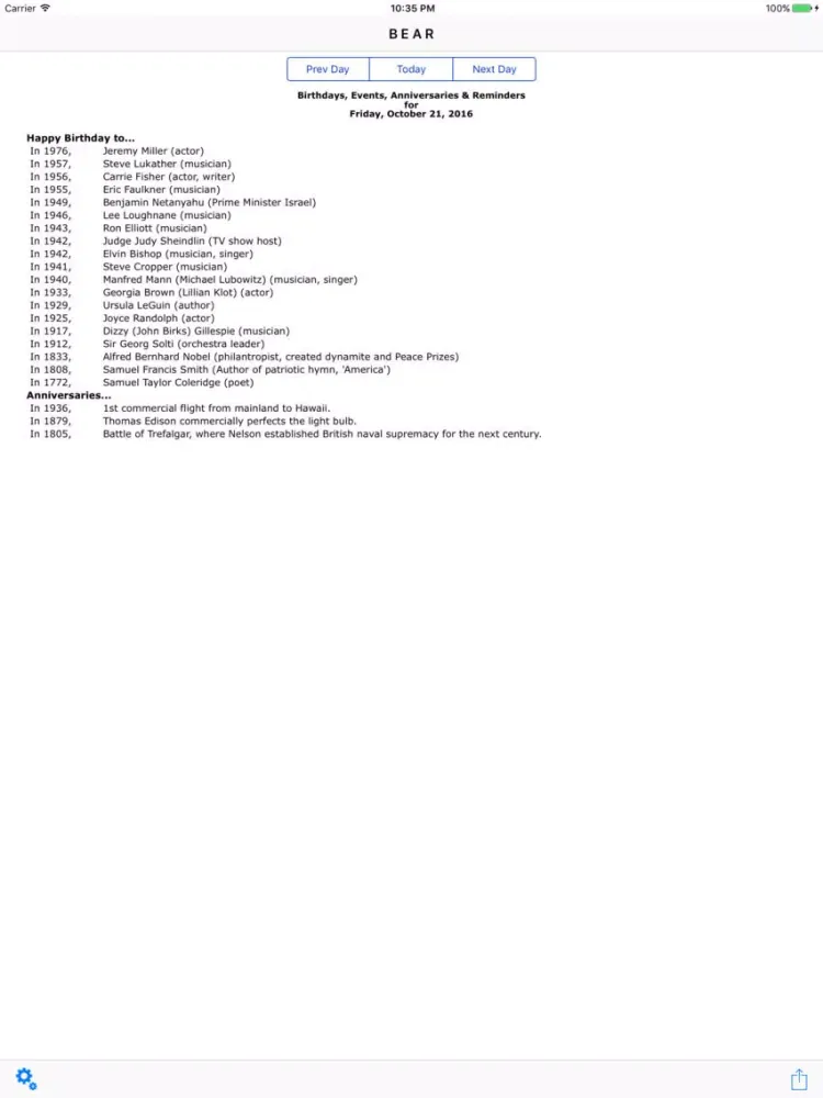 صور Birthdays, Events, Anniversaries & Reminders iPad 