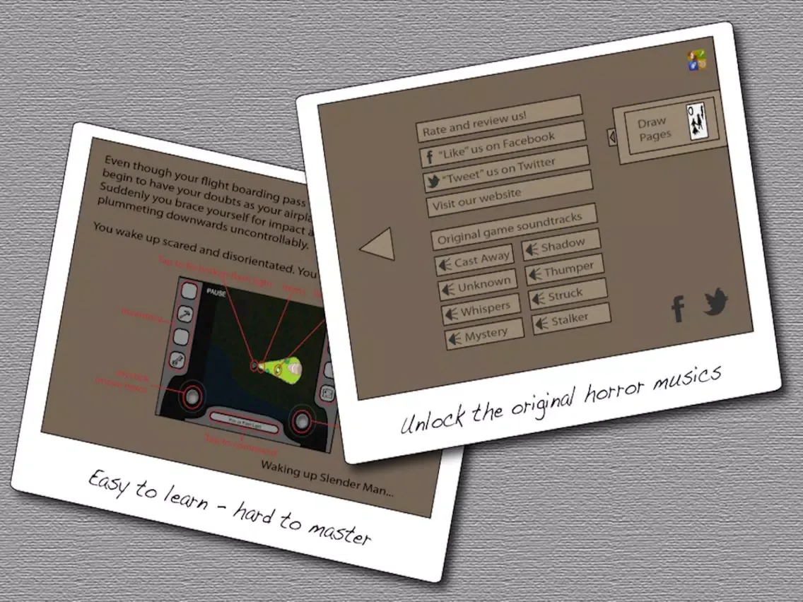 Tangkapan layar Slender: lost soul iPad 