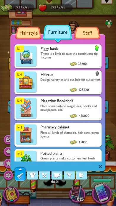 Capturas de tela do My Salon-Time Management game