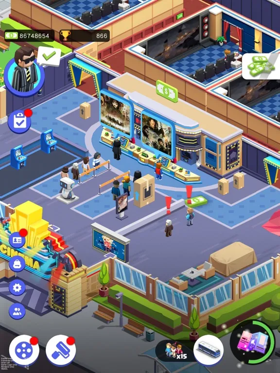 صور Idle Cinema Tycoon-Simulation iPad 