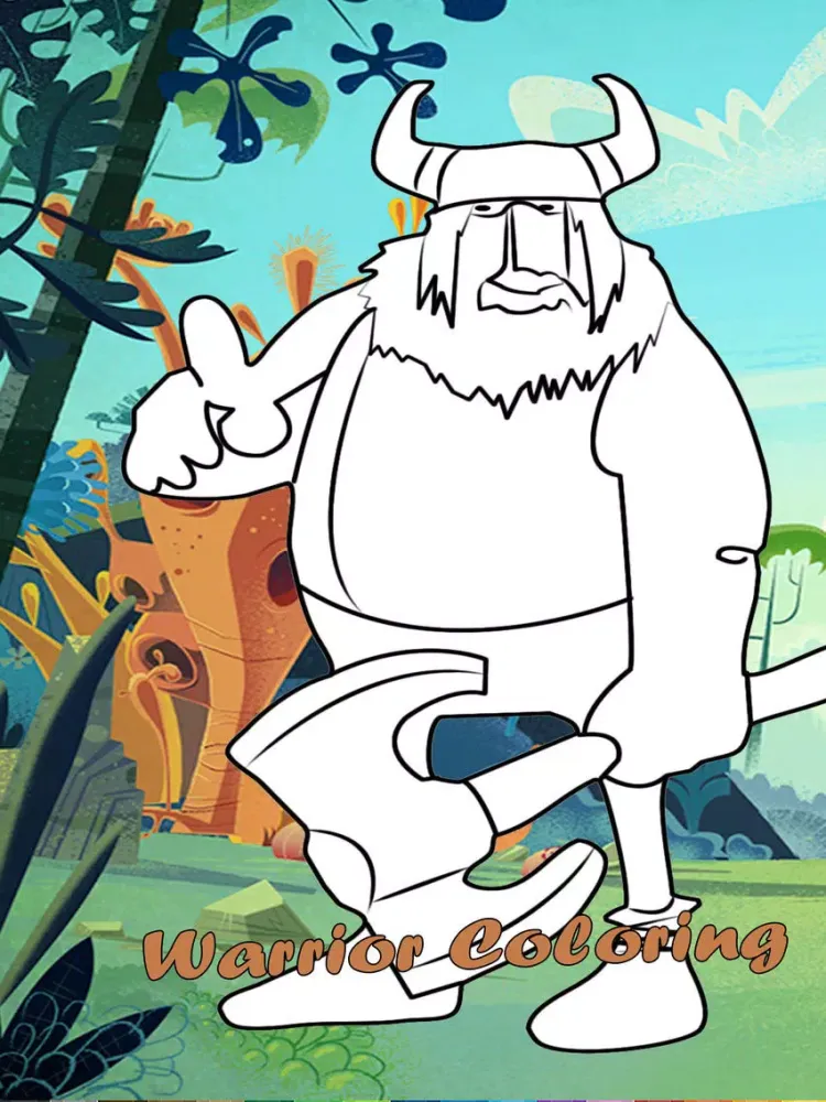 Tangkapan layar Coloring Book - The World Warriors Spartan iPad 