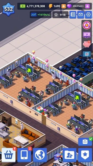 Captures d'écran de Idle Office Tycoon-Money game