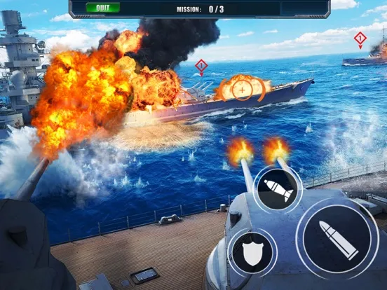 Capturas de pantalla de Fleet War: WW2 Strategy Battle iPad 