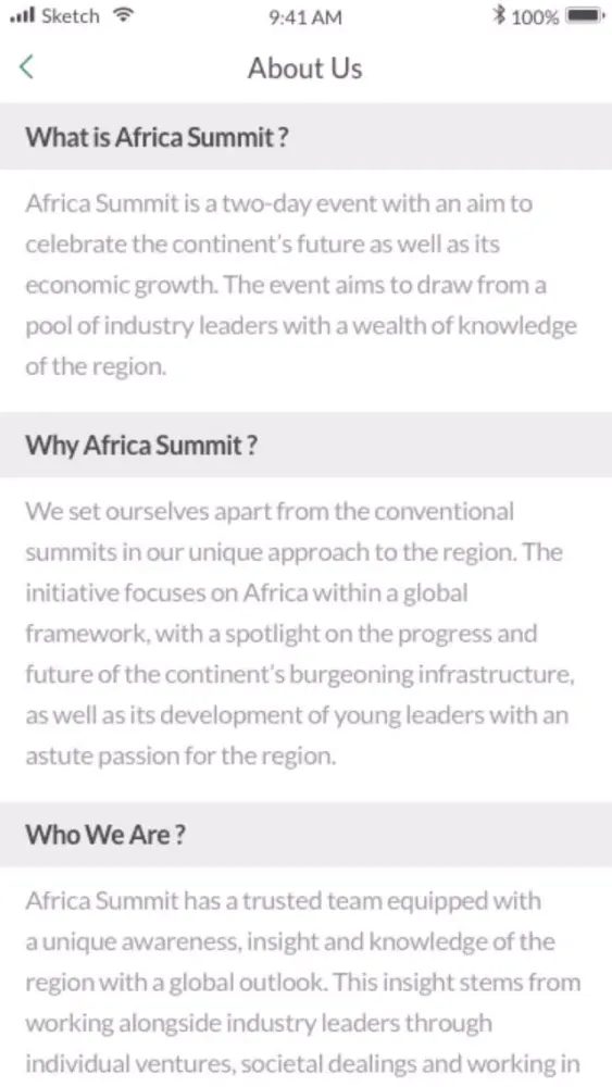 Screenshot di Warwick Africa Summit