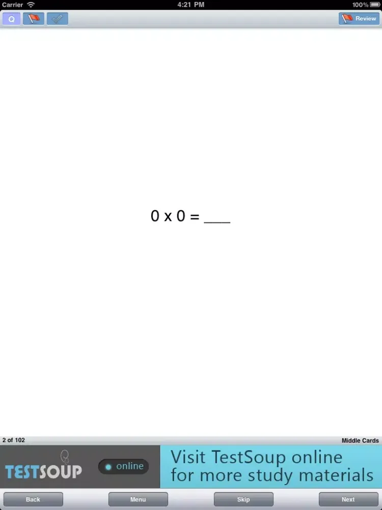 صور Basic Multiplication Facts Flashcards iPad 