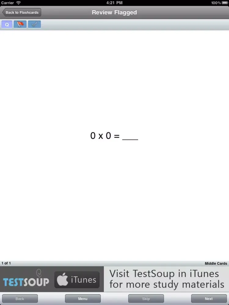 صور Basic Multiplication Facts Flashcards iPad 