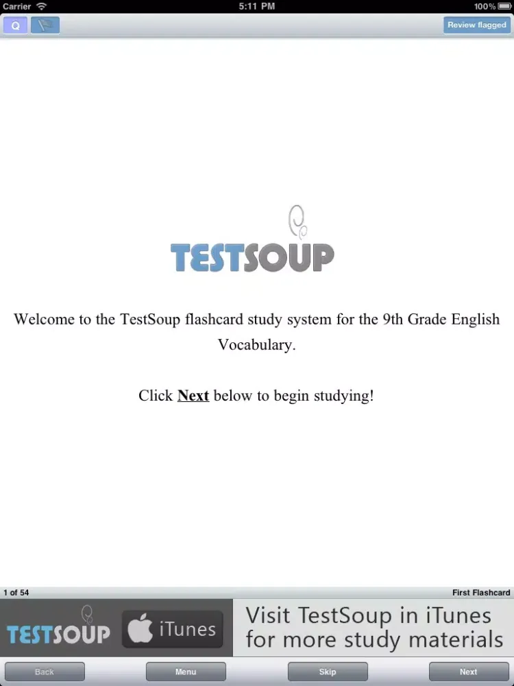 Capturas de tela do 9th Grade English Vocabulary iPad 