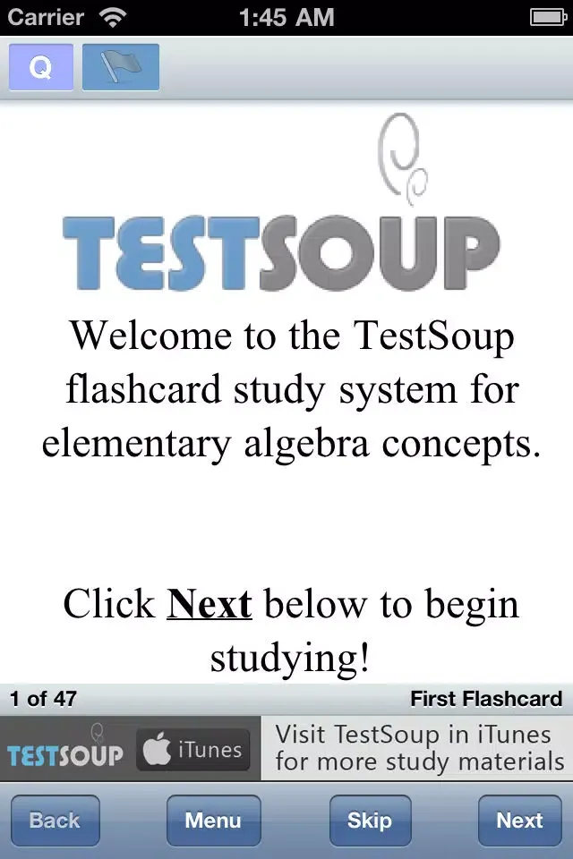 Basic Algebra I Concepts Screenshots
