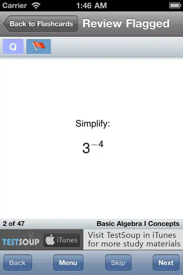 Basic Algebra I Concepts Screenshots