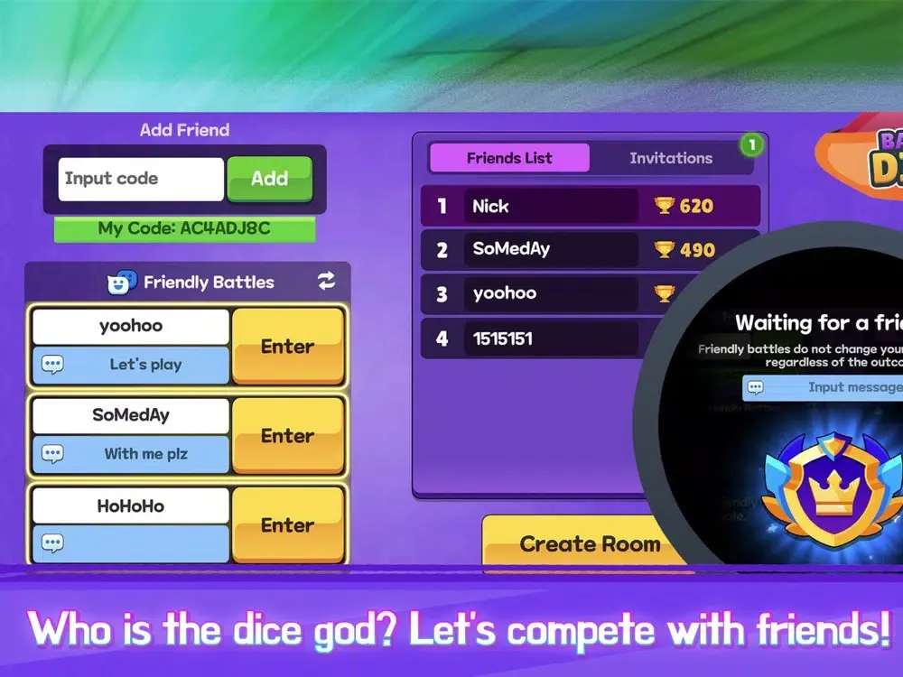 Battle Dice - Throw & Win! iPad  Screenshots