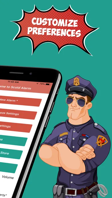 Scold Alarm: Fun Alarm Clock Screenshots