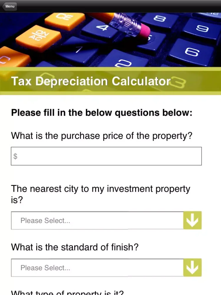 Property Calculator iPad  سکرین شاٹس