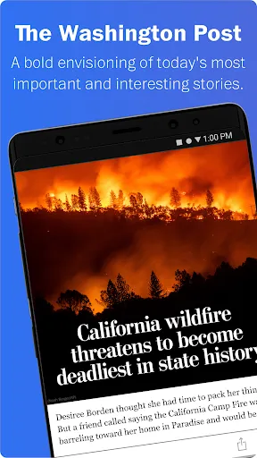Capturas de pantalla de Washington Post Select