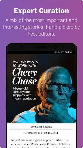 Capturas de pantalla de Washington Post Select
