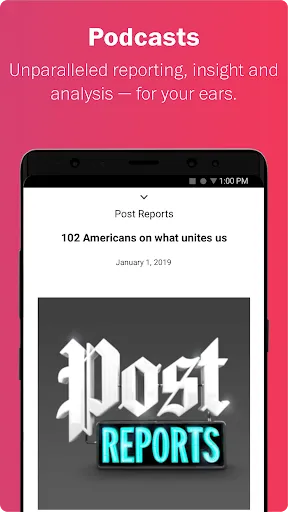 Capturas de pantalla de Washington Post Select