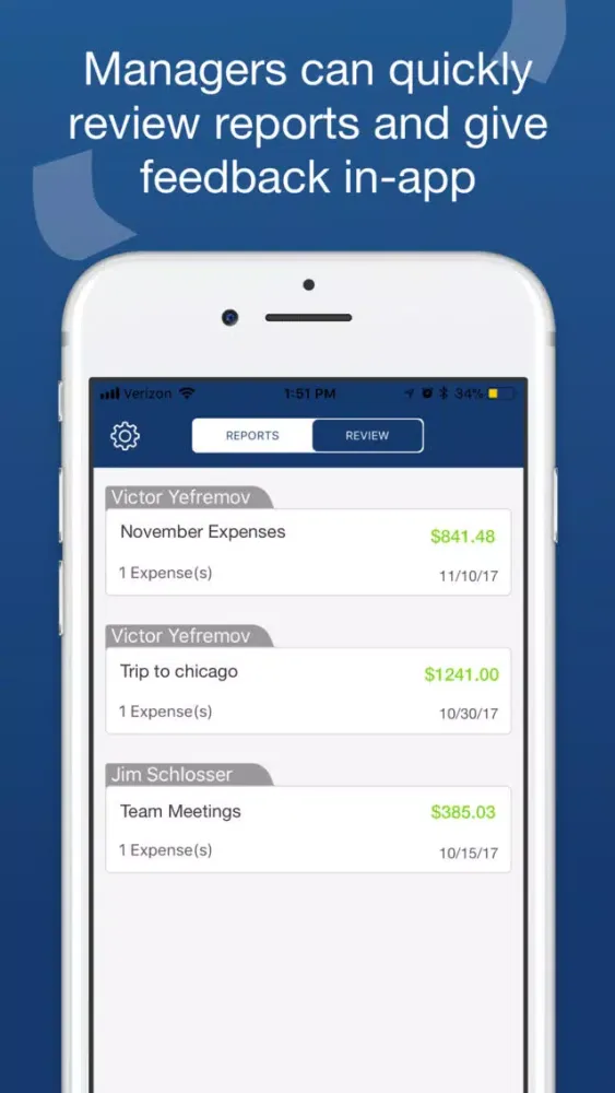 Скриншоты WTB Expense Reporting