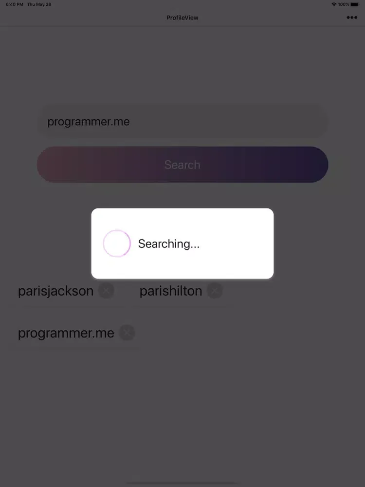 ProfileView iPad  سکرین شاٹس