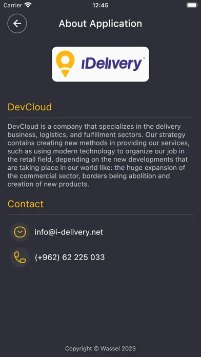 Captures d'écran de iDelivery Corporate