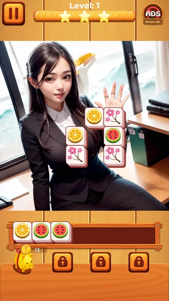 Sexy match girls: block puzzle 스크린샷